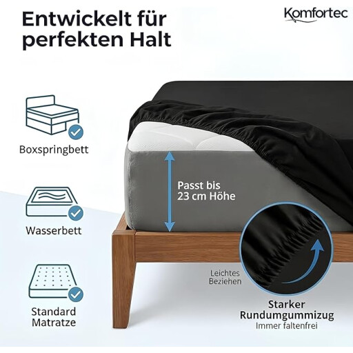 كومفورتك مفرش سرير قطني 200x200 - اخضر Komfortec Cotton Bedspread 200x200 - Green
