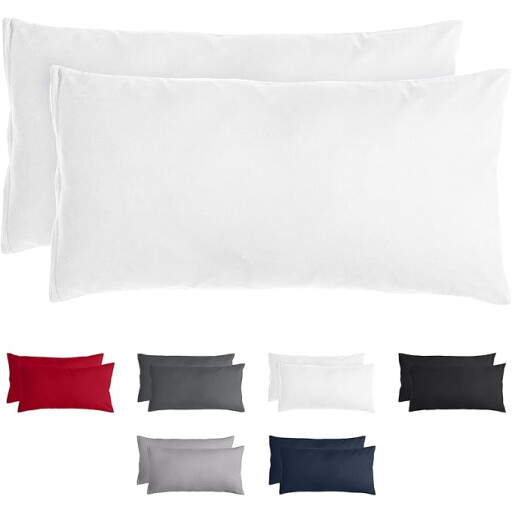 كومفورتك غطاء وسادة 40*80 - قطعتين - رمادي Komfortec Pillow Cover 40*80- 2 Piece - Grey
