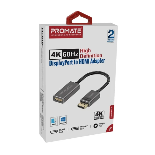 PROMATE PROMATE Displayport To Hdmi Adapter 4k