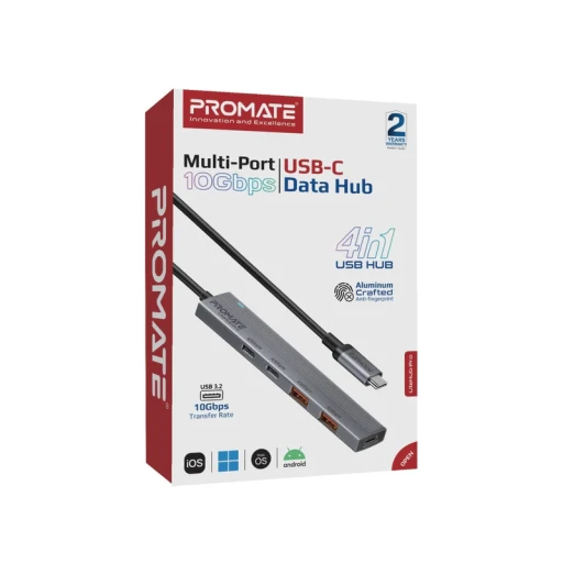 PROMATE PROMATE 4-in-1 multi-port usb-c Hub