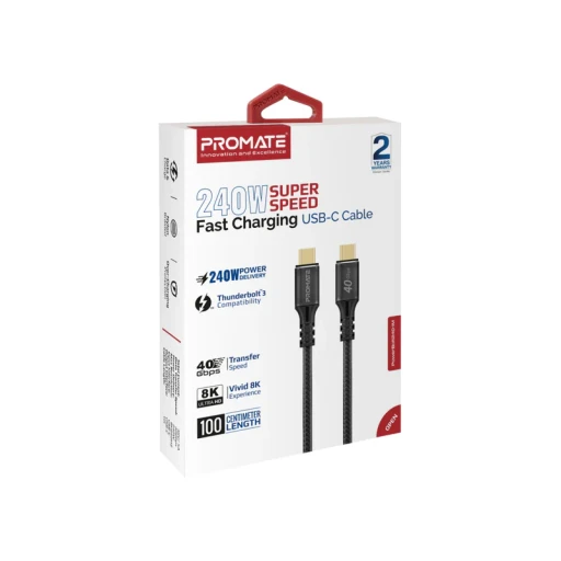 PROMATE PROMATE Thunderbolt Cable usb-c To usb-c 1m