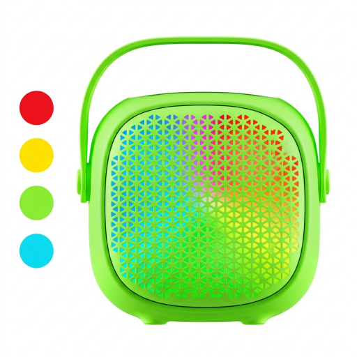 سماعة بلوتوث محمولة جريت نايس بإضاءة ملونة وصوت قوي Great Nice portable Bluetooth speaker with colorful lights and powerful sound