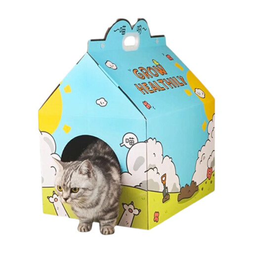 بيت قطط من الورق المقوى Cardboard Cat House