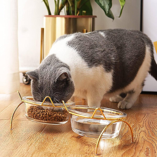 ماعون مزدوج زجاجي Glass Dual Bowls