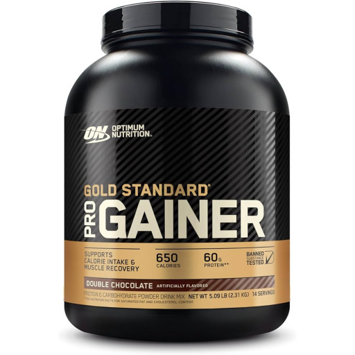 برو جينر مسحوق بروتين لزيادة الوزن - شوكولاتة مزدوجة، 2.31 كغم Pro Gainer Weight Gainer Protein Powder - Double Chocolate, 2.31kg