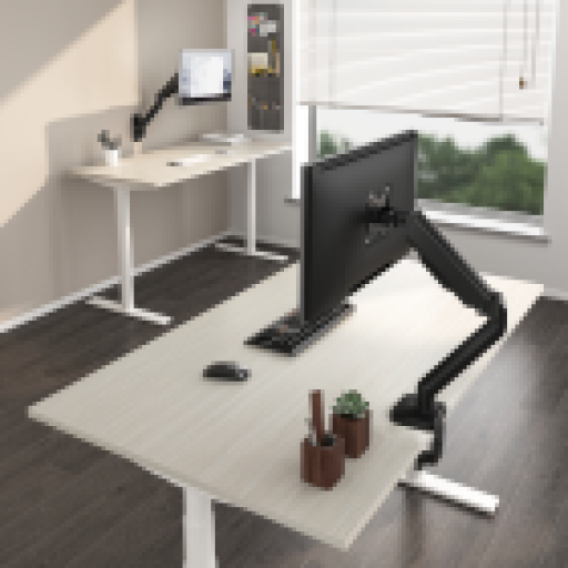 ستاند حامل شاشة  LDT46-C012E Single Monitor Aluminum Slim Spring-Assisted Monitor Arm ستاند حامل شاشة  LDT46-C012E Single Monitor Aluminum Slim Spring-Assisted Monitor Arm