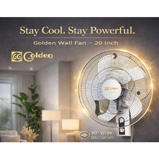 مروحة جدارية كولدن - 20 انج Golden Wall Fan