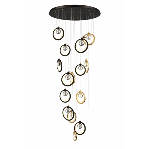 تعلیق مودرن میزطعام LED - حجم ( نصف القطر  60سم - طول 350سم ) Modern LED Dining Pendant - Size ( D6cm - H350cm )