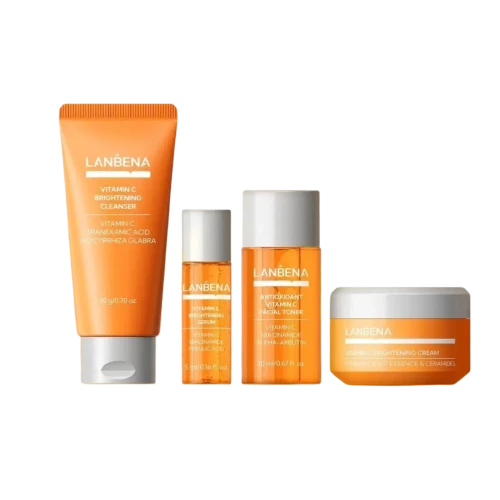 مجموعة السفر لتفتيح البشرة بفيتامين C - طقم 4 قطع Vitamin C Brightening Travel Kit 4Pcs set