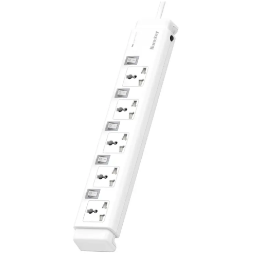 موزّع كهربائي Huntkey SZC502 – 5 منافذ بمفاتيح تشغيل مستقلة وسلك 3 متر Huntkey SZC502 Power Strip – 5 Ports, 3m Cable, Independent Switches