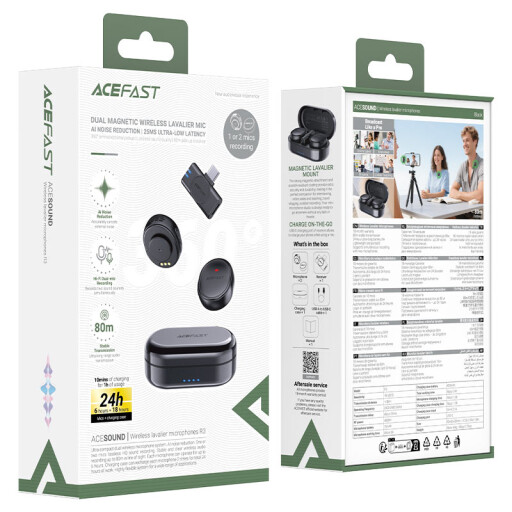 آيس فاست ACEFAST R3 Wireless Magnetic Lavalier Microphone