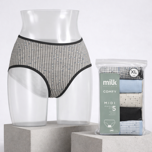 مجموعة كومفي الصحية (بطانة سرج خاولي) 013 UNDERWEAR COMFY - Pack of 5