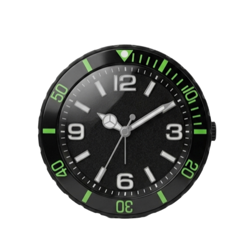 ساعة منبه كرونتالر رياضي اسود Chrontaler Sport Alarm Clock, Black