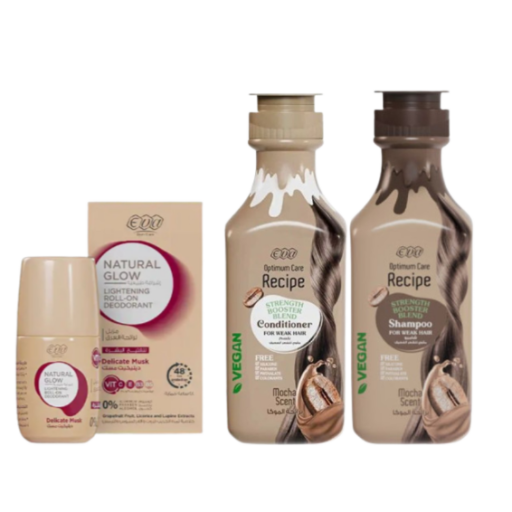 سيت العناية بالشعر والجسم- 3 قطع Hair & Body Care Set- 3 pcs