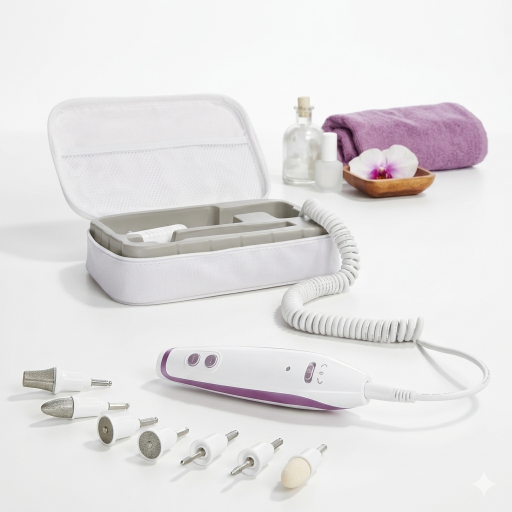 جهاز العناية الاحترافي بالأظافر 7 قطع سلفر كرست بديكير ومنيكير Silver Crest 7-Piece Professional Nail Care Set for Pedicure and Manicure