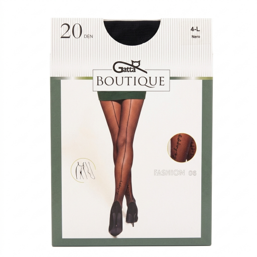 جوارب نسائية شفافة منقوشة أنيقة  L-4 تصميم عصري Women's Sheer Patterned Stockings, Elegant, Size 4, Modern Design