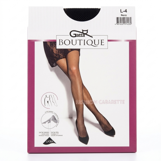 جوارب نسائية شبكية أنيقة مرنة تصميم فاخر كلاسيكي قياس L Elegant women's fishnet stockings, stretchy, classic luxury design, size L