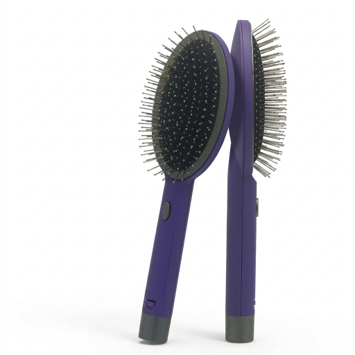 فرشاة تدليك فروة الرأس الكهربائية لاسلكية محمولة بتقنية الاهتزاز Portable cordless electric scalp massage brush with vibration technology