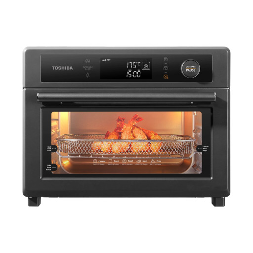 فرن كهربائي رقمي 25 لتر قلاية هوائية - أسود Digital Air Fry Electric Oven 25L - Black