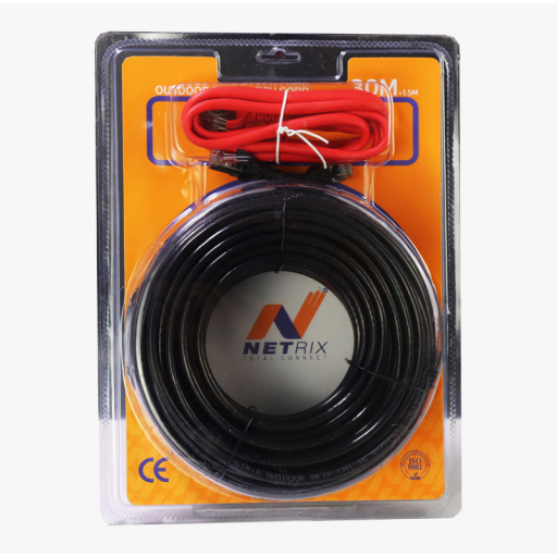 كابل شبكة خارجي CAT5e SFTP بطول 30 متر + 1.5 مم NX-SFTP-CAT5e - 30m + 1.5mm - Outdoor Network Cable