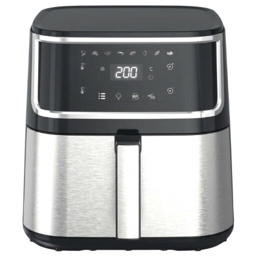 قلاية هوائية رقمية سعة 8 لتر – 1800 واط مع شاشة لمس LED متعددة الوظائف Digital Air Fryer 8L Digital Air Fryer, 1800W, LED Touchscreen, Multi-Function Cooking