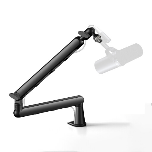 ستاند مايكروفون معدني افقي قابل للتعديل Low Profile Adjustable Microphone Boom Arm Stand