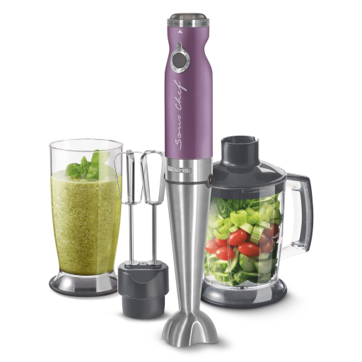 خلاط يدوي 4بــ 1 1200 واط بنفسجي SHB 5603VT Hand Belender 4IN1 1200W PURPLE SHB 5603VT