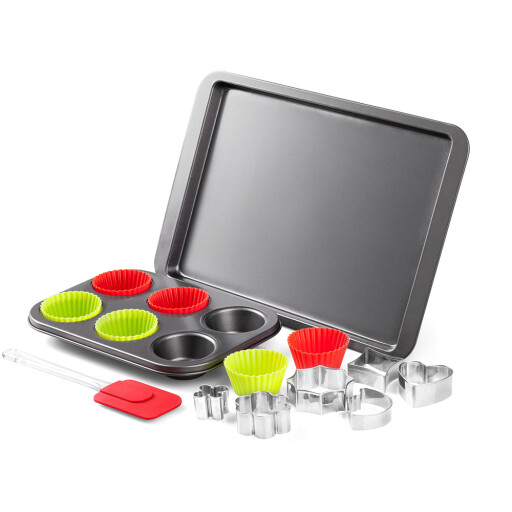 سيت خبز و كيك 15 قطعة non-stick bakeware set 15 pices