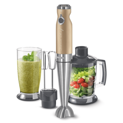 خلاط يدوي 4ب1 1200 واط شمباني ‎SHB 5607CH Hand Blender 4 IN 1 1200W ‎Champagne SHB 5607CH
