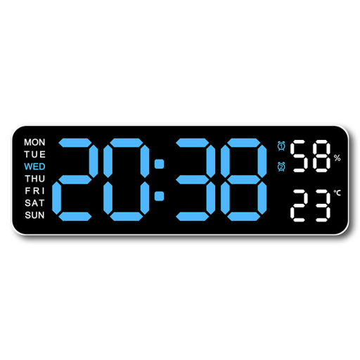 ساعة رقمية إلكترونية لعرض الوقت و ايام الاسبوع Digital electronic clock to display time and days of the week