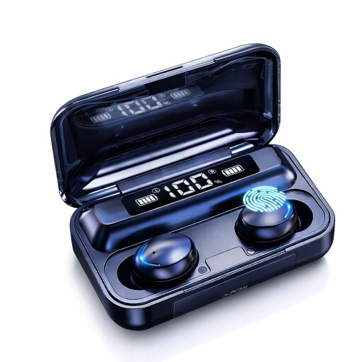 سماعات لاسلكية مع باور بانك Wireless Earbuds with Digital Display & Power Bank Charging Case