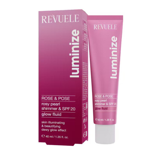 هايلايتر شمر سائل 40 مل Revuele Rose & Pose Glow Liquid 40ml