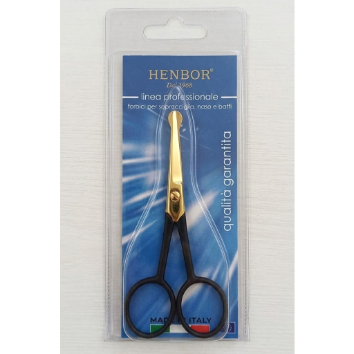مقص تشذيب الشارب، شعر الأنف راس مدبب HENBOR MUSTACHE NOSE.EAR. SCISSORS