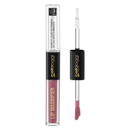 أحمر شفاه سائل وكلوس 2 في 1 Lip Magnifier 2-Step Long Lasting Liquid Lipstick