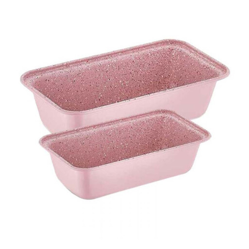 قوالب كيك عدد 2 كوركماز جرانيت وردي 15 سم 2 Korkmaz Granite Pink Cake Molds, 15 cm