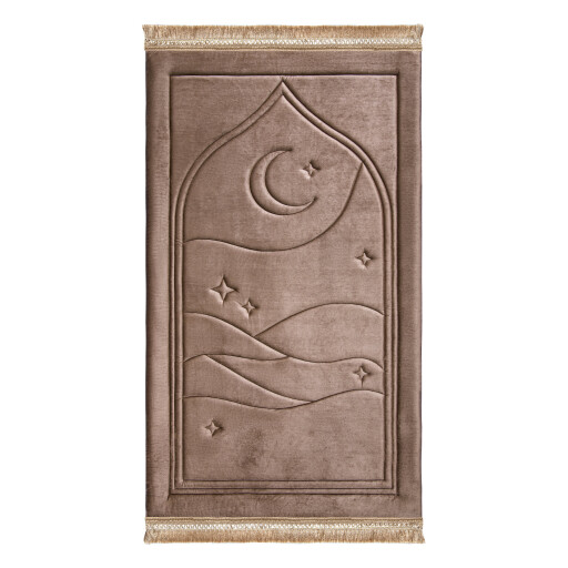 سجادة صلاة كابتون لون بني Taupe Dusk Capitone Prayer Mat