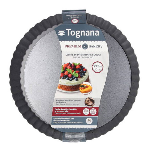 ‎صينية خبز دائرية توغنانا بريميوم بيكري غير لاصقة إيطالية احترافية Tognana Premium Bakery Round Non-Stick Baking Pan - Professional Italian