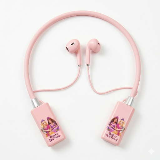 Pocket Play Pocket Play Barbie Wireless Sports Headphones