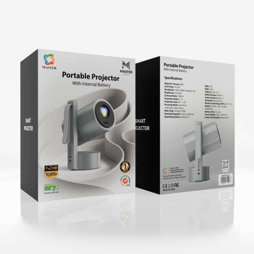 Master Master Portable Projector 1080p