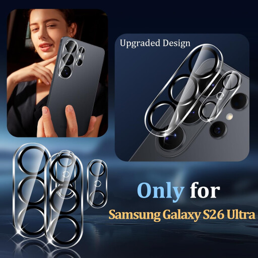 لصقة حماية عدسة الكاميرا سامسونج كلاكسي أس 26 ألترا Samsung Galaxy S26 Ultra Camera Lens Protector