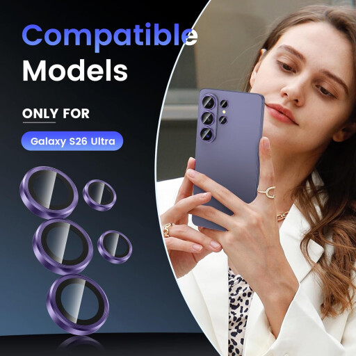 لصقة حماية عدسة الكاميرا سامسونج كلاكسي أس 26 ألترا Samsung Galaxy S26 Ultra Camera Lens Protector