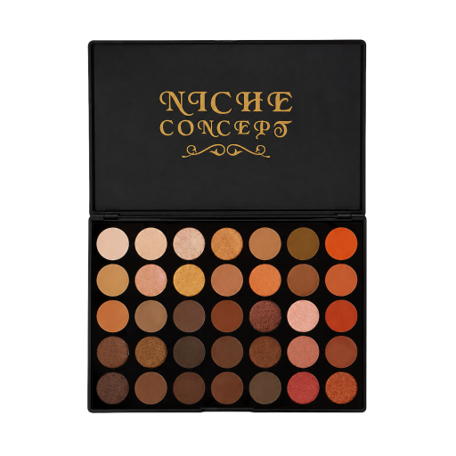 باليت ايشادو 35 لون 35 Color Nature Glow Eyeshadow Palette