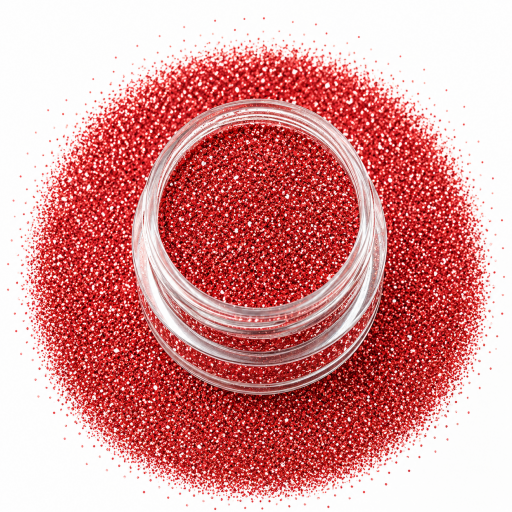 كلتر لامع – KC909 أحمر مرجاني Glitter Laser Effect – KC909 Coral Red