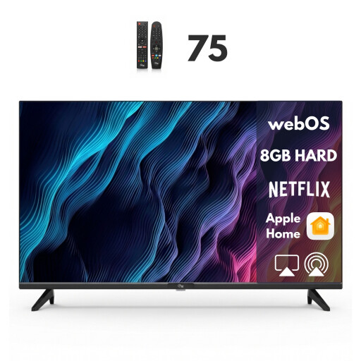 شاشة سمارت 75 بوصة دعم جميع التطبيقات Smart TV