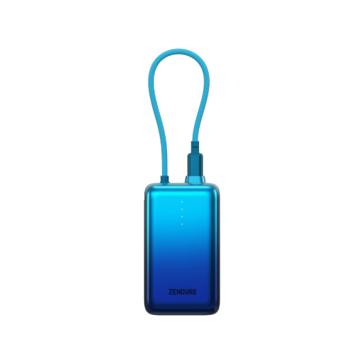 شاحن طوارئ سعة 10 الف ملي امبير 30 واط كيبل تايب سي مدمج Zendure SuperMini Pro 10,000 mAh With Type-C Cable