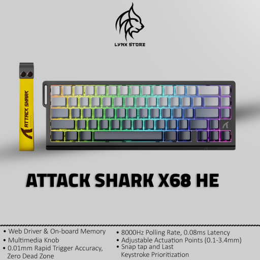 اتاك شارك اكس 68 ATTACK SHARK X68he