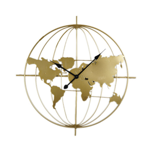 ساعة كرة أرضية (70×70 سم) Globe Wall Clock 70×70 cm