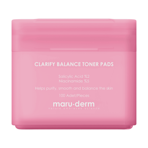 شرائح قطنية تونر للوجه لتجديد وتوازن البشرة - 100 قطعة Clarify Balance Toner Pads - 100pcs