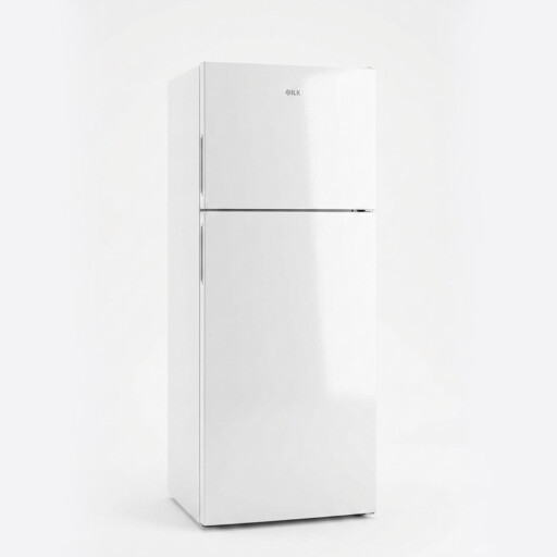 ثلاجة ئيلك تركي 439 لتر ابيض iLK Double Door Refrigerator - White.