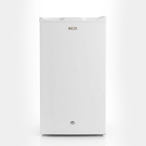 ثلاجة إينوكس مكتبية صغيرة- أبيض INOX Mini Office Refrigerator - White.